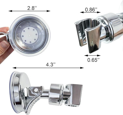 🚿🛁 Verstelbare douchekophouder – Afneembare douchekophouder met zuignap – Boorvrije douchekophouder 🔧✨