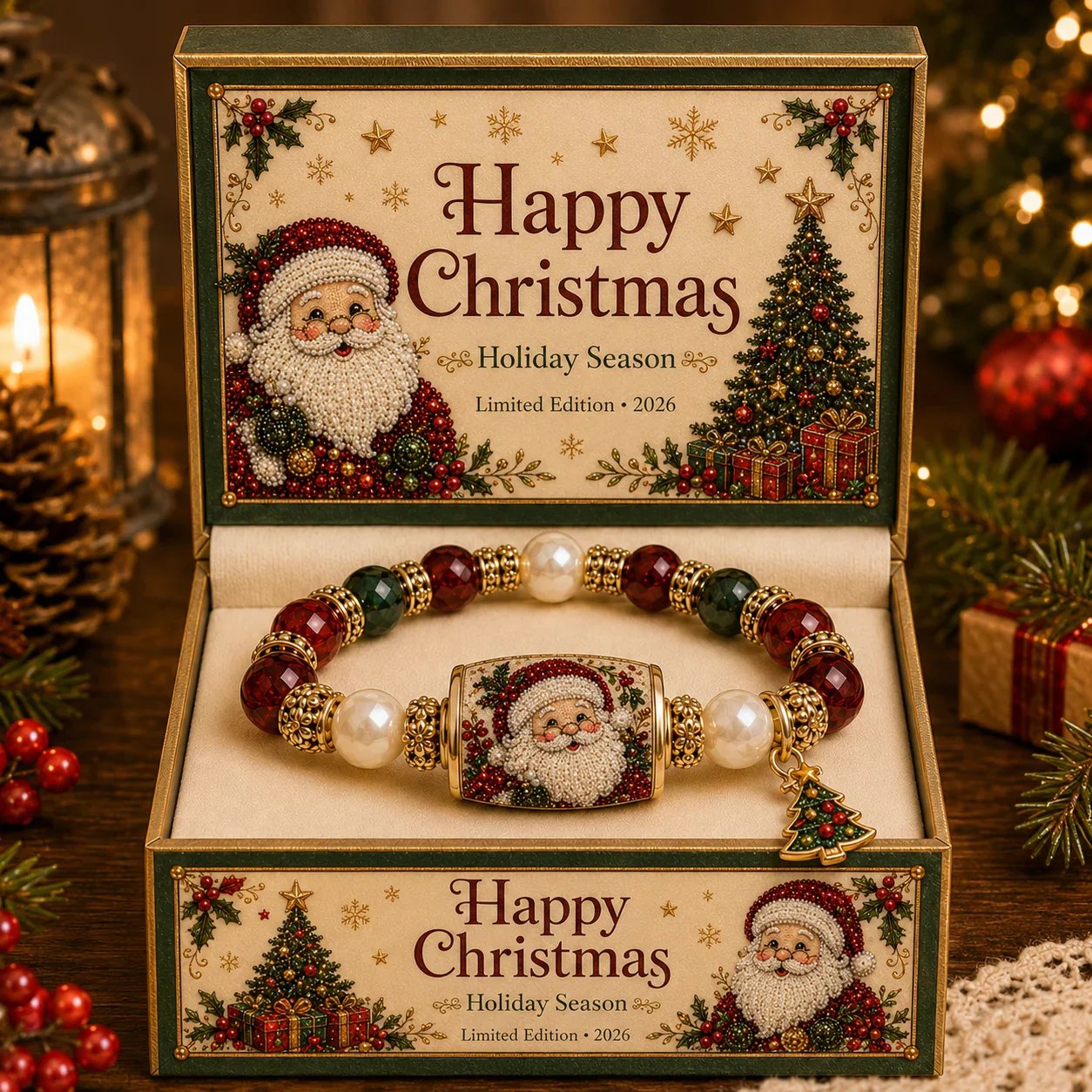 💥 Laatste dag: 50% KORTING – 🎄 Armband uit de Christmas Magic-collectie — Beperkte oplage