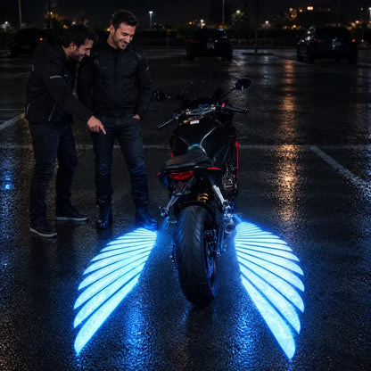 🏍️LED-projectorlampen voor motorfietsen in de vorm van engelenvleugels