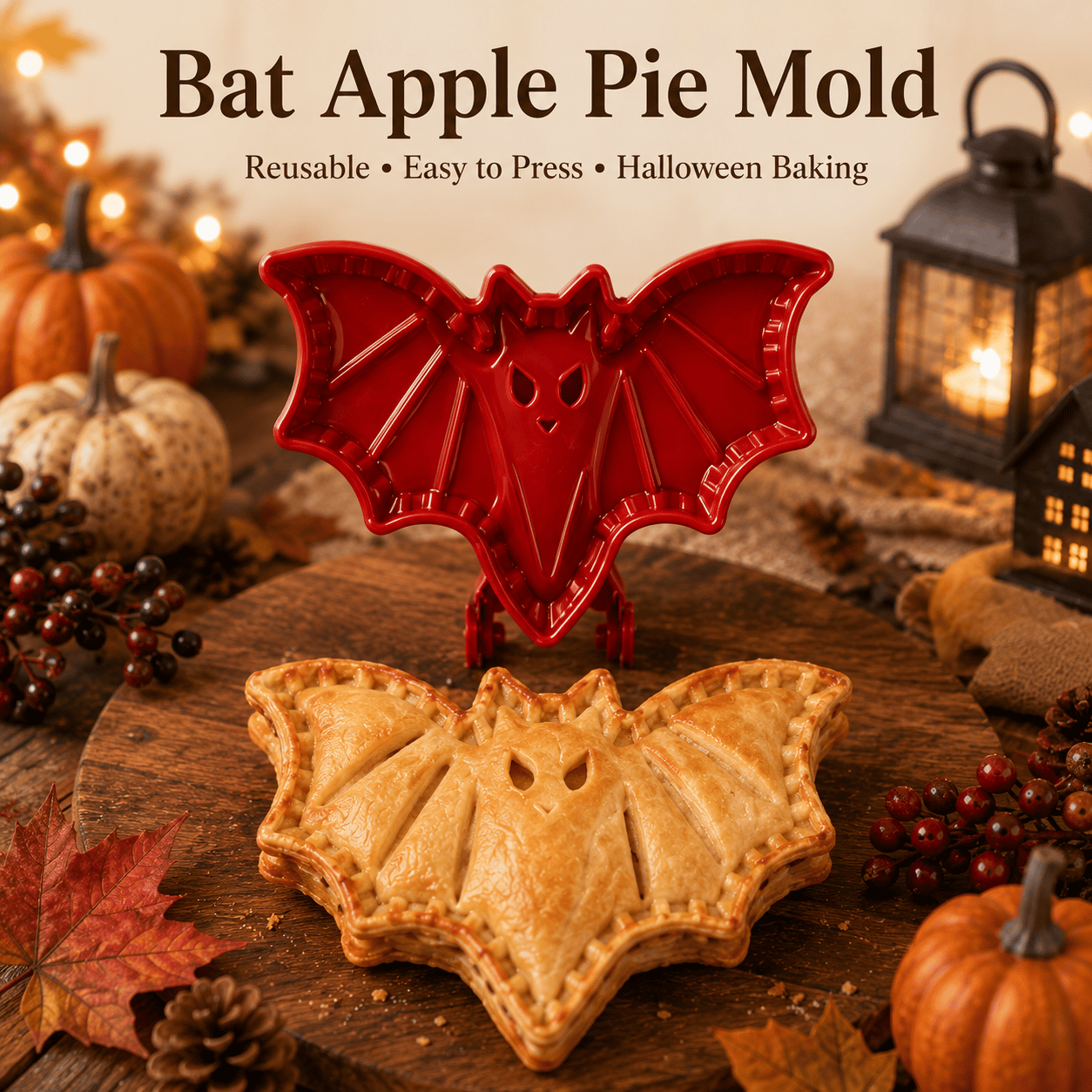 🎃 8-delige set mini-taartvormpjes voor Halloween