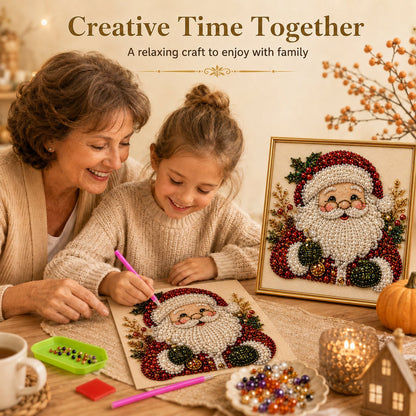 🧘Ontspannend en geschikt voor beginners - 🎨💎DIY-kerstpakket voor parel-diamantschilderij