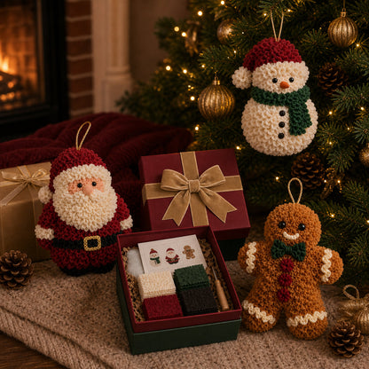 🎄🧵 Stikje voor stikje — DIY-set voor een 3D-kerstbal van stof