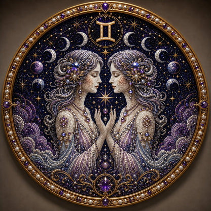 🔥  Maak Je Eigen Hemelse Meesterwerk — 12 Sterrenbeelden Parelkunst DIY Kit ♈🌙