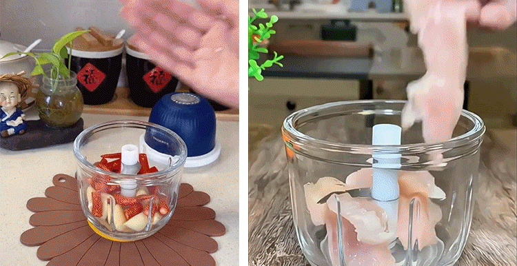 📢📢40% KORTING !! Draadloze Mini Elektrische Food Chopper – Snel, Stil & Super Handig! 🔪⚡
