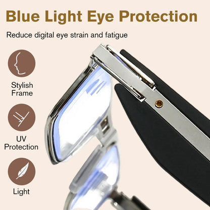 ⏰Wekelijkse speciale aanbieding: 47% korting👓Opvouwbare leesbril met blauwlichtfilter en etui