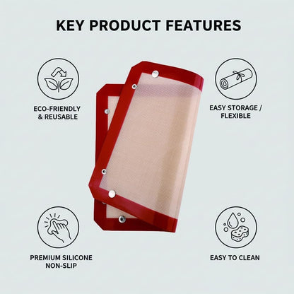 🍕🔥 Veranderbare Siliconen Bakmat – Van Bakmat Naar Bakmand In Enkele Seconden! ✨