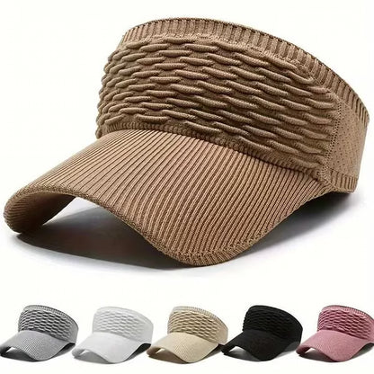Stijlvolle Dames Zonneklep – Ademend, Licht en Beschermend ☀️🧢🌿Set van twee zonnehoeden voor dames met hoge paardenstaart