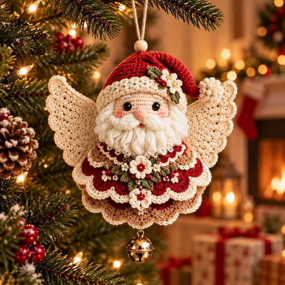 🎄 DIY-pakket voor een gehaakte kerstengel als kerstversiering – Zelf maken, ophangen en koesteren✨