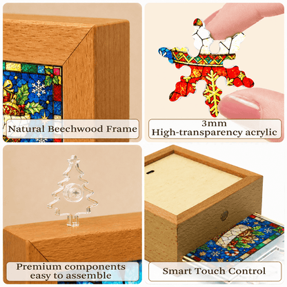 🧩 Nachtlampje met kerstpuzzel — maak je eigen kerstverlichting