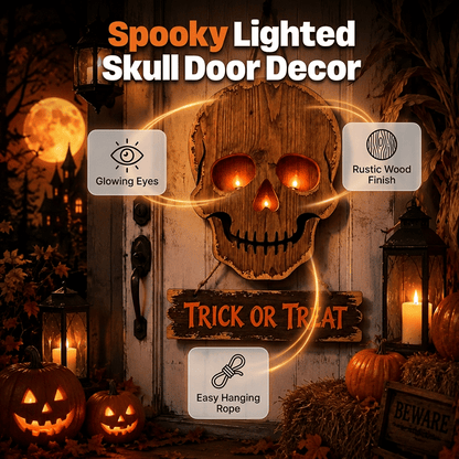 🎃 Trick or Treat Halloween Deurbord – Sfeervolle Halloween Welkom Decoratie 👻🦇
