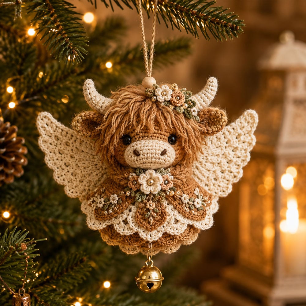 🔥Gehaakte engeltjes als kerstversiering – Schattige gevleugelde kerstboomdecoraties🧶