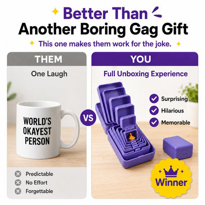 🎁😂 Oneindige Middelvinger Prank Box – De Grappigste Cadeau-Ooit!