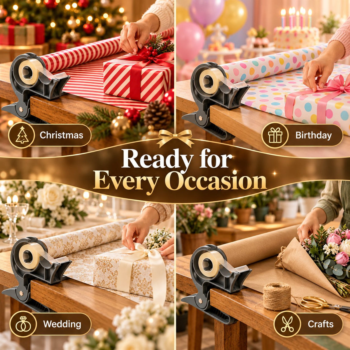 📜🎀 Inpakstation Set – Houd je Wrapping Netjes en Georganiseerd