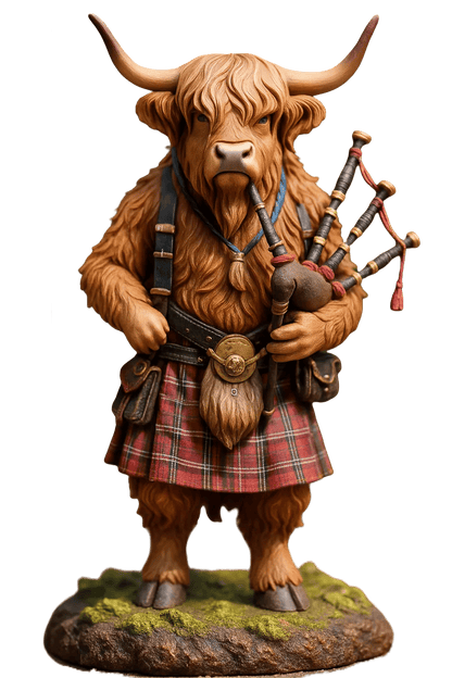 🐮Highland Cow Adventskalender 2025🎄 - 3D handgemaakte Highland Cow Pop (24 stuks)