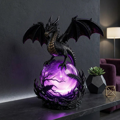 🔮Gotische draken-LED-kristallenbol voor een donkere, esthetische inrichting