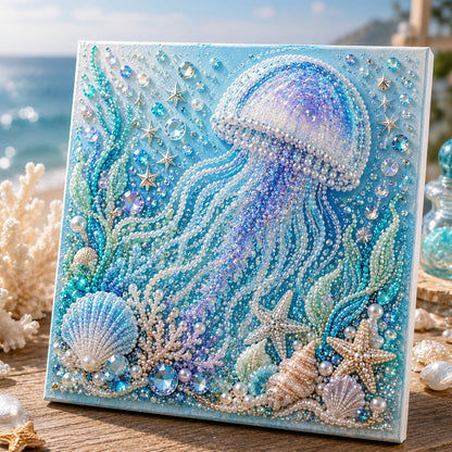 🌊✨ DIY-set ‘Parelkunst met oceaanthema’ – Ontspannend knutselproject om prachtige kunstwerken met een kustthema te maken