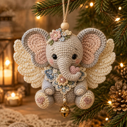 🔥Gehaakte engeltjes als kerstversiering – Schattige gevleugelde kerstboomdecoraties🧶