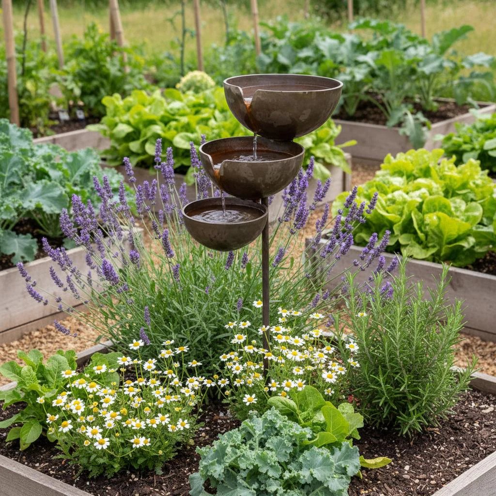 🔥Superaanbieding: 50% KORTING🔥Breng je tuin weer tot leven – Rustgevend, trapsgewijs regenopvangbad voor vogels, om tuindieren te verwelkomen🌿🐦
