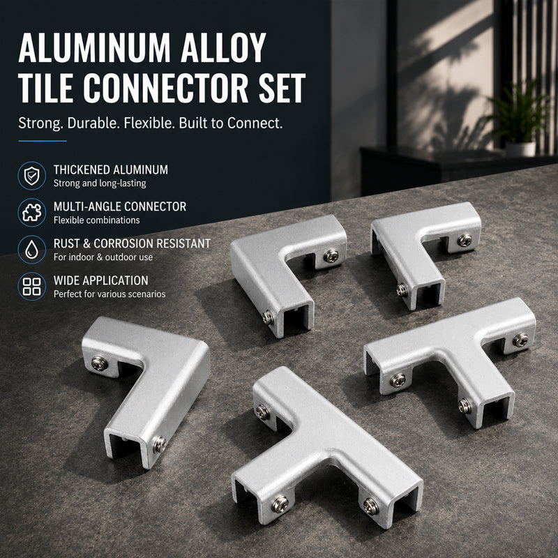 🔩 Hoogwaardige glasklemmen van aluminiumlegering: beugels voor planken en panelen zonder boren! 🛡️