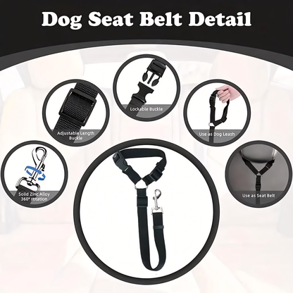 🐕🚙 Slimme 2-in-1 Hond Autogordel – Veilig Onderweg, Overal! ✨