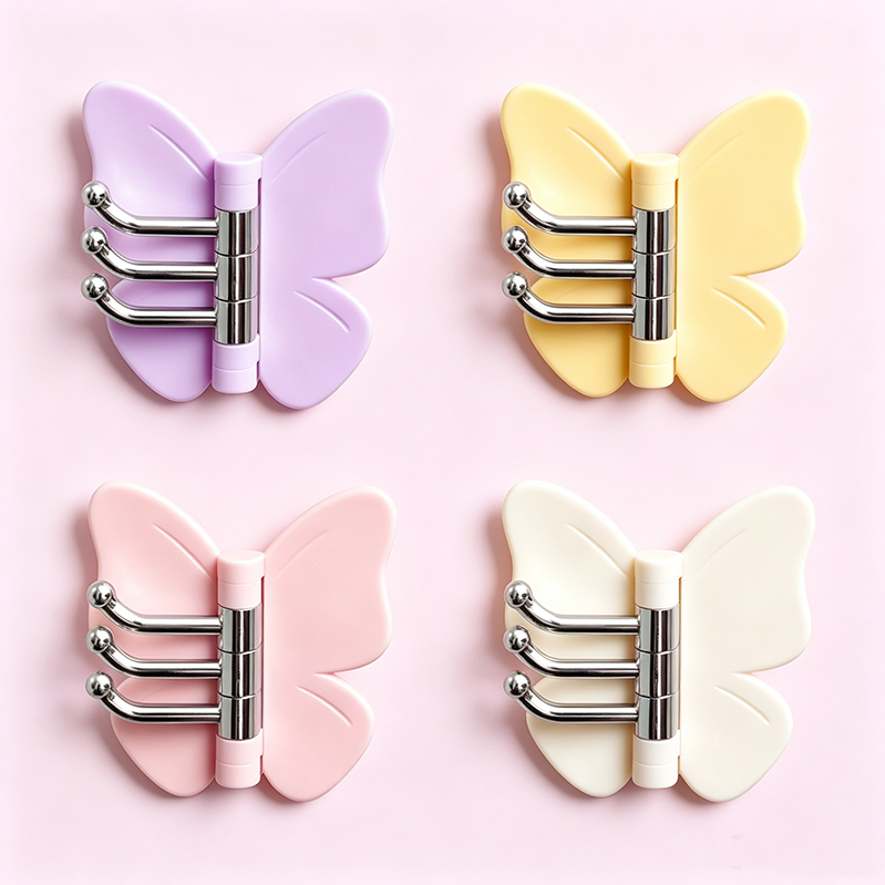 Functioneel & Schattig – Vlinder Wandhaak met 180° Rotatie 🦋✨🏡