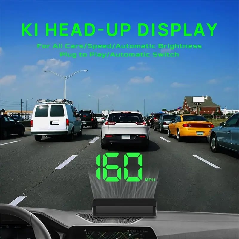 🔥🔥Slimme GPS HUD Snelheidsmeter – Altijd Focus op de Weg 🚘📊✨