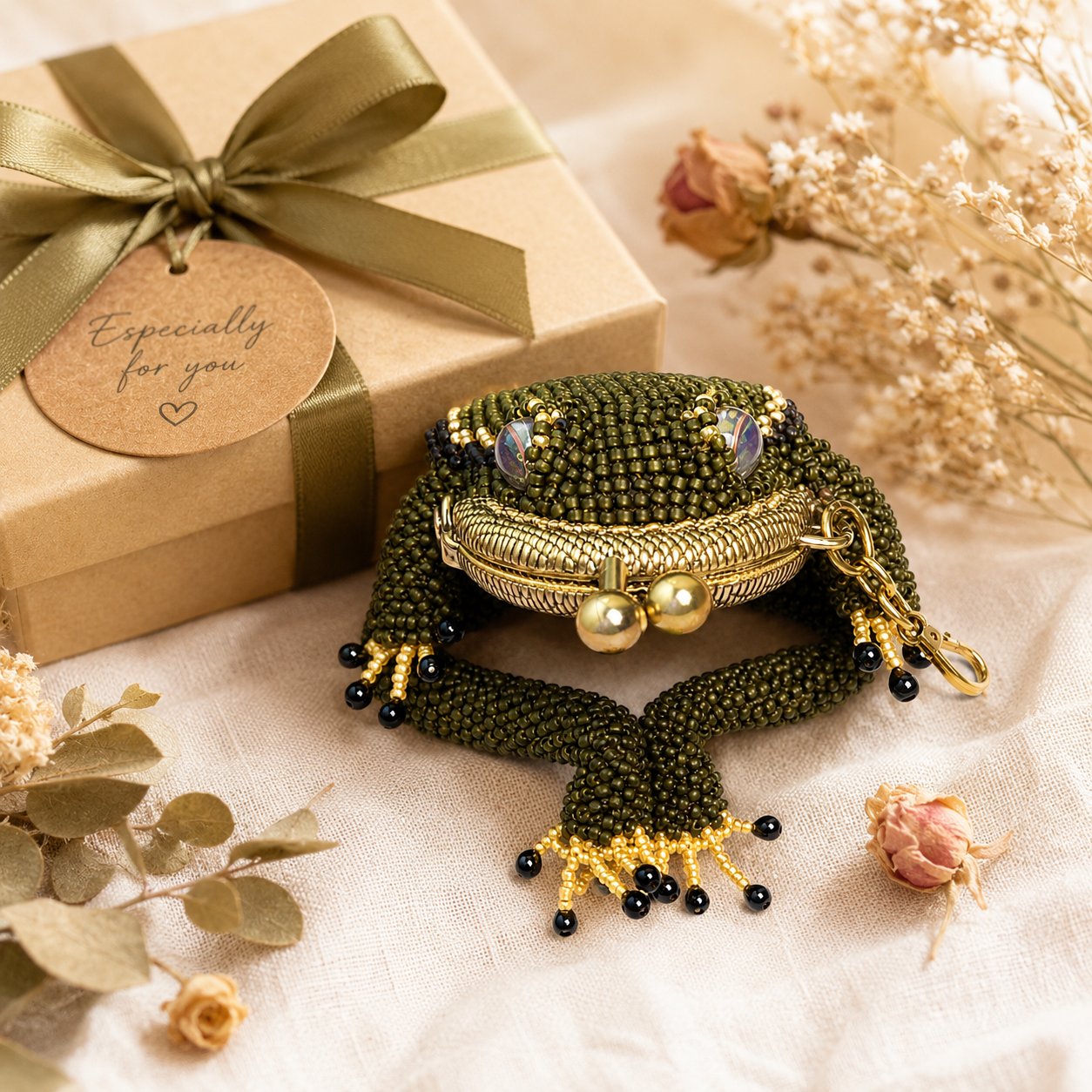 Mini Kikker Portemonnee – Een Klein Accessoire met Grote Charme 🐸✨👜
