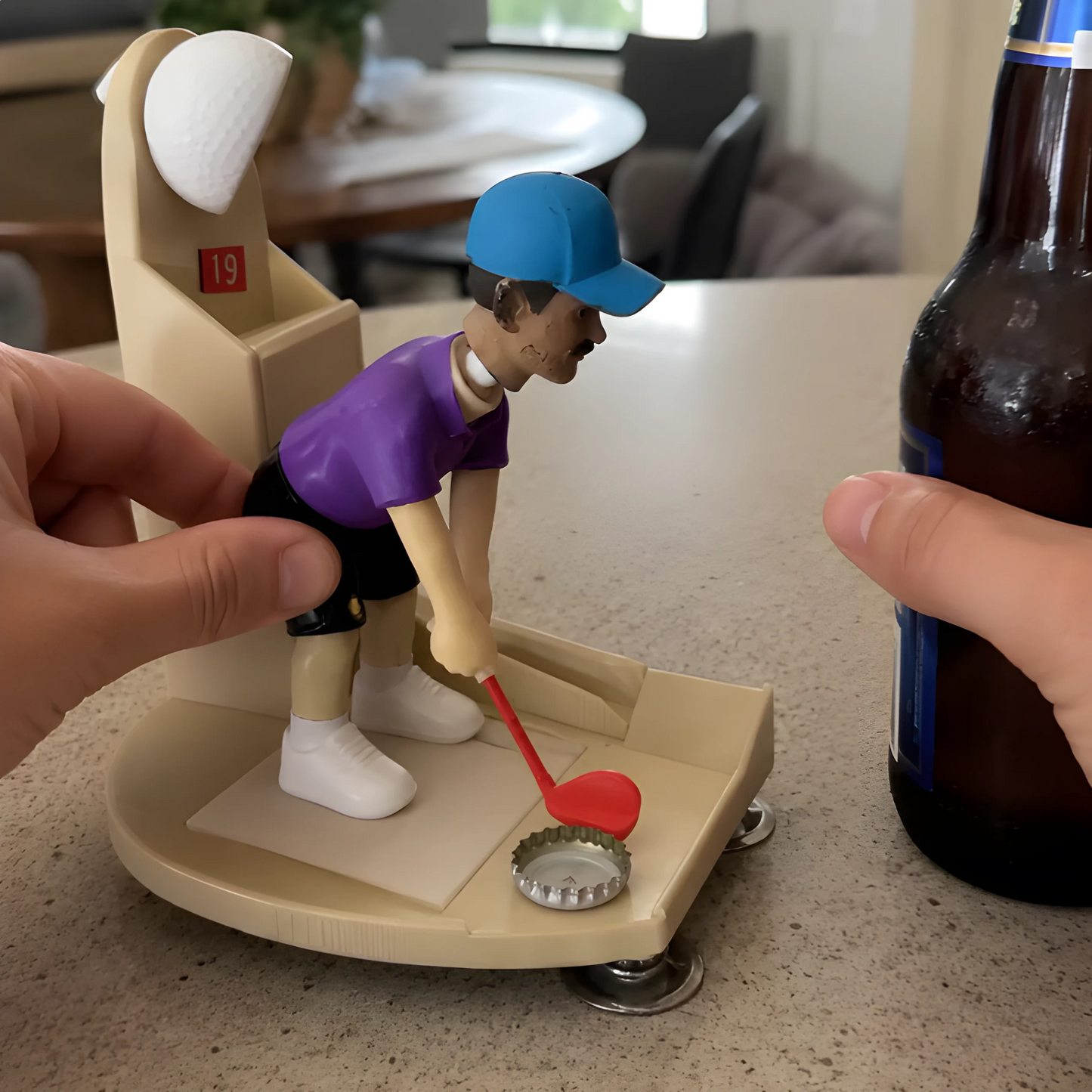 🍺Laatste dag 49% korting - ⛳Flesopener met golfbal-thema