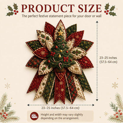 🎄DIY Quilted Christmas Patchwork Deurdecoratie Kit✨