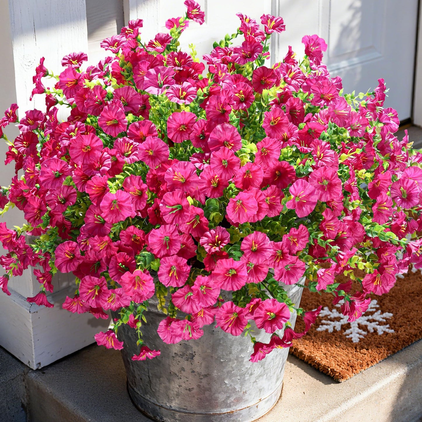 🌸 UV-Bestendige Kunst Petunia's – Altijd Kleurrijke Bloemen, Zonder Onderhoud! 🌿✨
