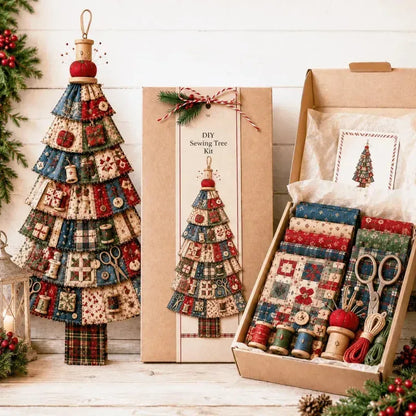 🎄 DIY patchwork kerstboom deurhanger | Landelijke kerstdecoratie