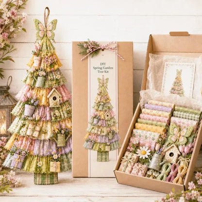 🎄 DIY patchwork kerstboom deurhanger | Landelijke kerstdecoratie