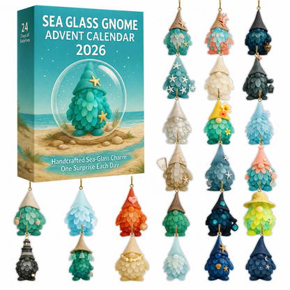 🌊🧝‍♂️Adventskalender met zeeglas-kabouters (✨Limited Edition 2026)