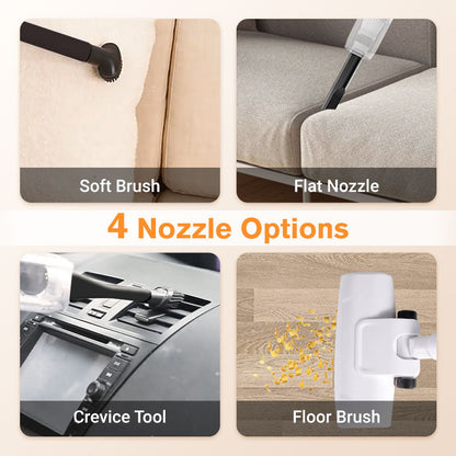 🌿Spring Specials 49% korting op snoerloze stofzuiger – 6000PA krachtige zuigkracht voor huis en auto