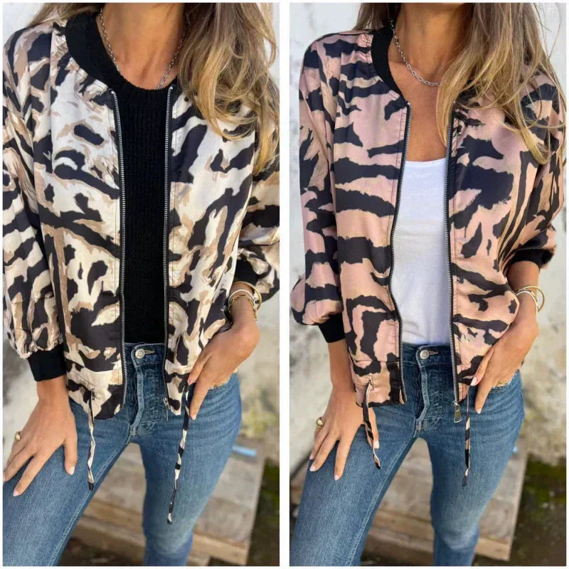 🌸Zevenhoekig Baseballjack Met Rits Voor Dames🌸