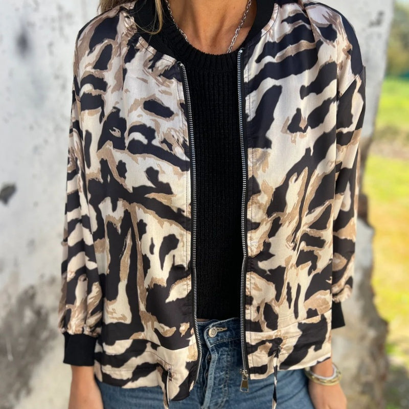🌸Zevenhoekig Baseballjack Met Rits Voor Dames🌸