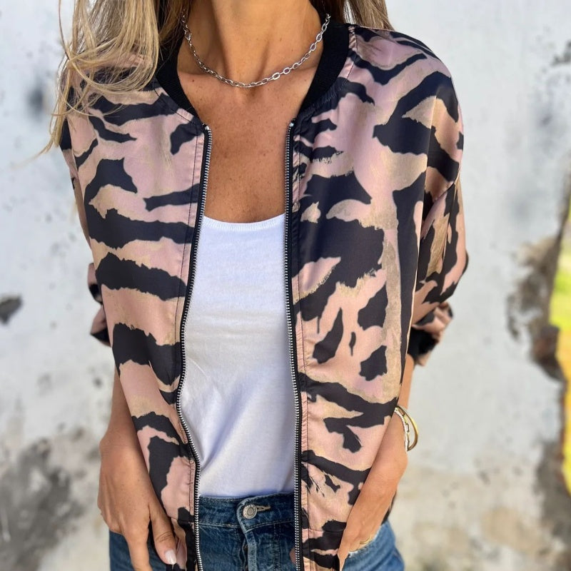 🌸Zevenhoekig Baseballjack Met Rits Voor Dames🌸