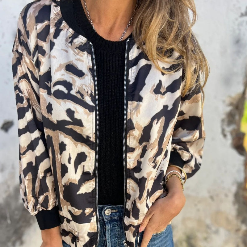 🌸Zevenhoekig Baseballjack Met Rits Voor Dames🌸