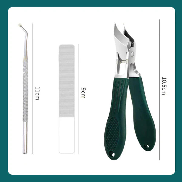 Anti-slash schuine rand nagelknipper 3-delige set