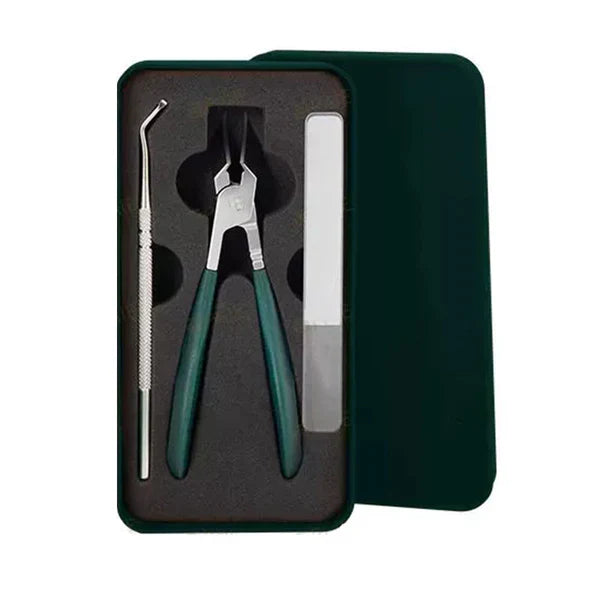 Anti-slash schuine rand nagelknipper 3-delige set