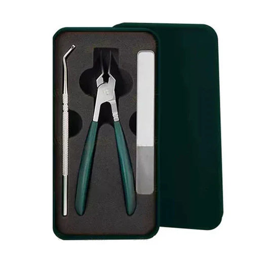 Anti-slash schuine rand nagelknipper 3-delige set
