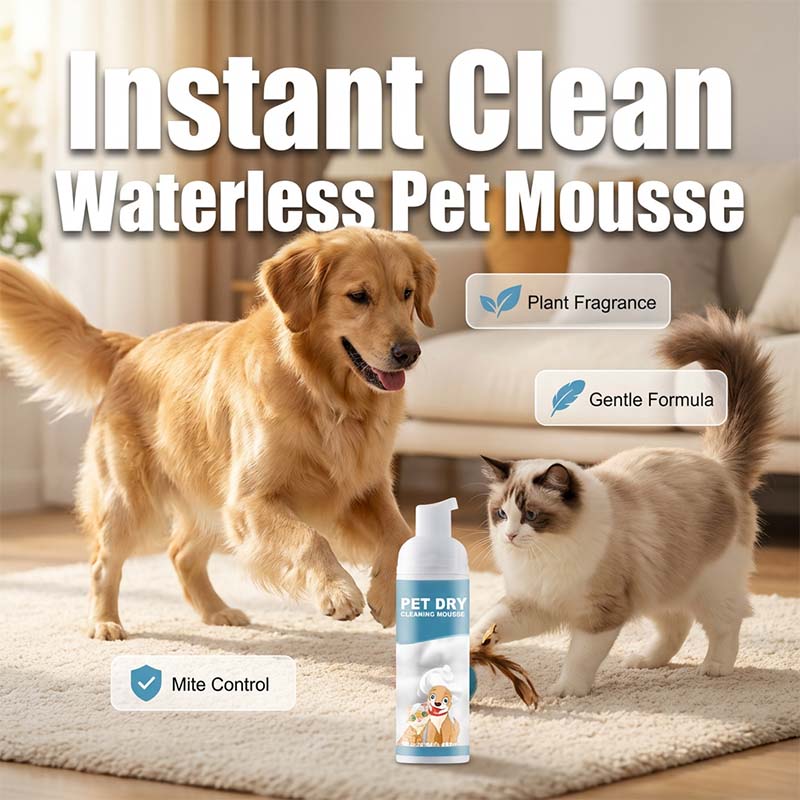 🐶🐱Waterloze reinigingsmousse voor honden en katten