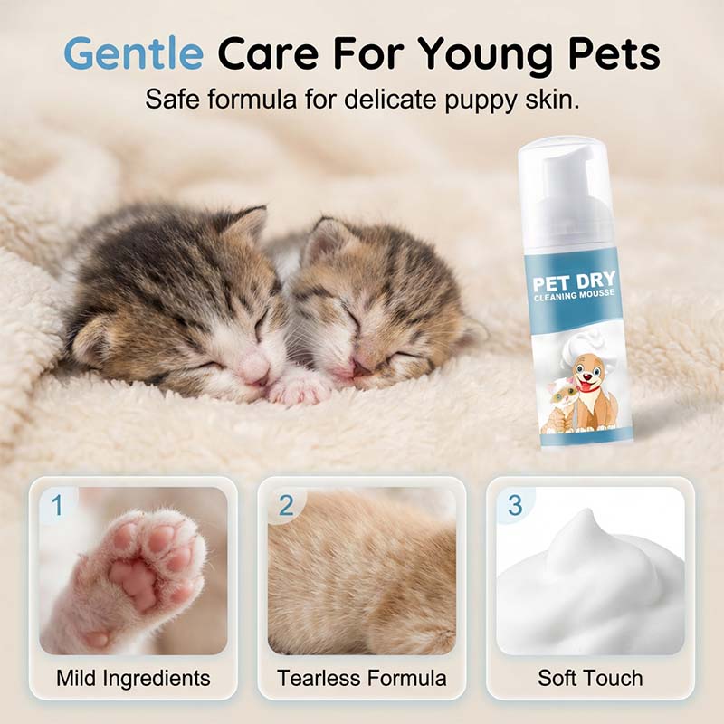 🐶🐱Waterloze reinigingsmousse voor honden en katten