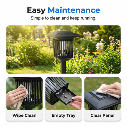De Slimme Tuinlamp Die Muggen Op Afstand Houdt! 🦟✨🌿丨 Solar Powered 2-in-1 Mosquito Zapper & Garden Light