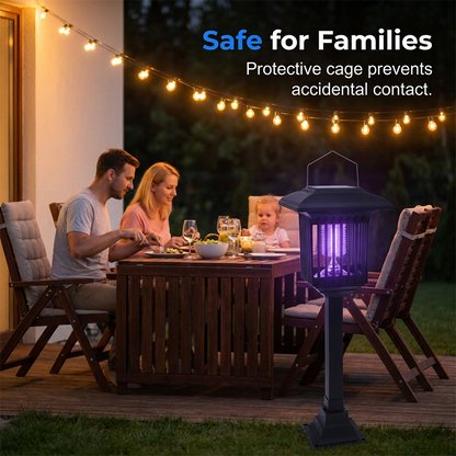 De Slimme Tuinlamp Die Muggen Op Afstand Houdt! 🦟✨🌿丨 Solar Powered 2-in-1 Mosquito Zapper & Garden Light