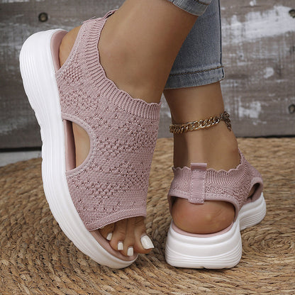 ☀️ Zomerse Gebreide Sandalen – Licht, Zacht en Flexibel 🌬️