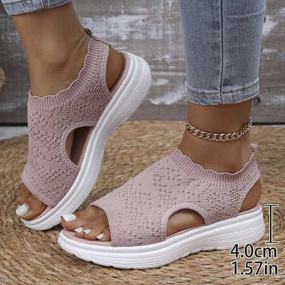 ☀️ Zomerse Gebreide Sandalen – Licht, Zacht en Flexibel 🌬️