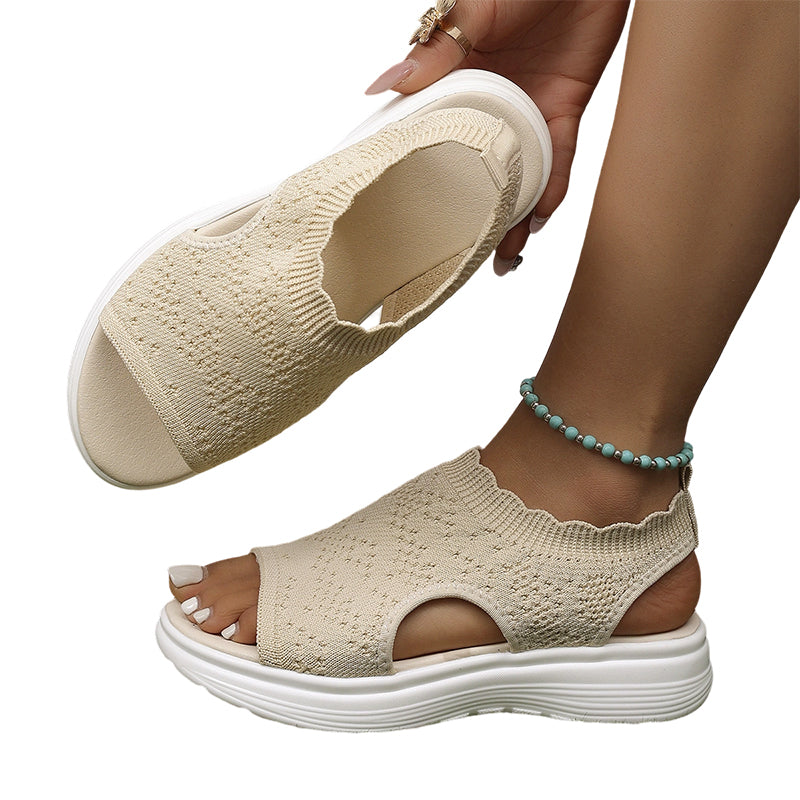 ☀️ Zomerse Gebreide Sandalen – Licht, Zacht en Flexibel 🌬️