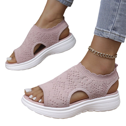 ☀️ Zomerse Gebreide Sandalen – Licht, Zacht en Flexibel 🌬️