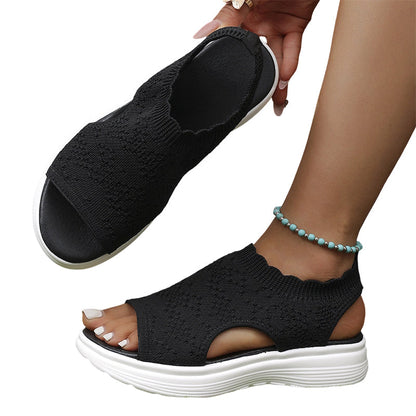 ☀️ Zomerse Gebreide Sandalen – Licht, Zacht en Flexibel 🌬️